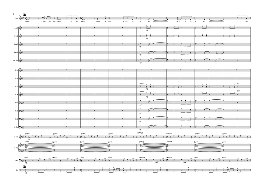I Still Haven't Found What I'm Looking For Jazz Ensemble scores gallery preview page 2