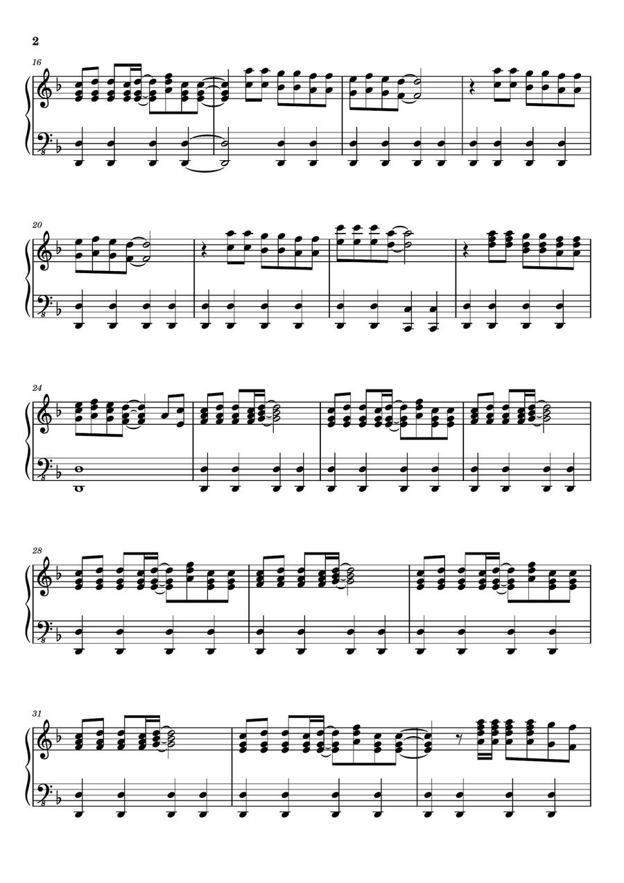 Houdini Houdini Piano Solo scores gallery preview page 2