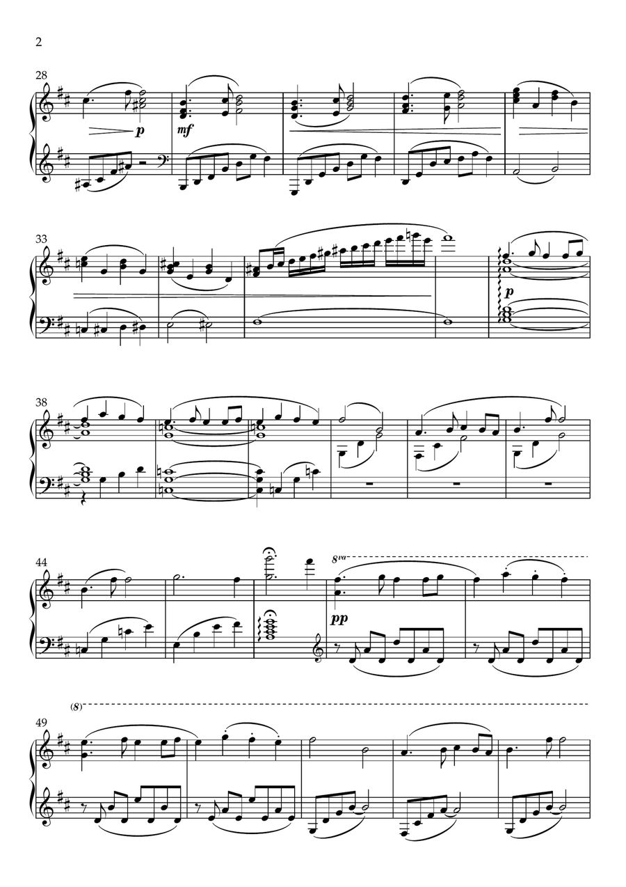 Unnamed Longing Unnamed Longing Piano Solo scores gallery preview page 2