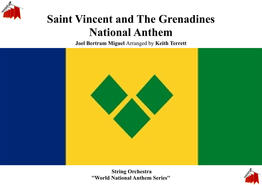 Saint Vincent and the Grenadines National Anthem for String Orchestra String Orchestra scores gallery preview page 1