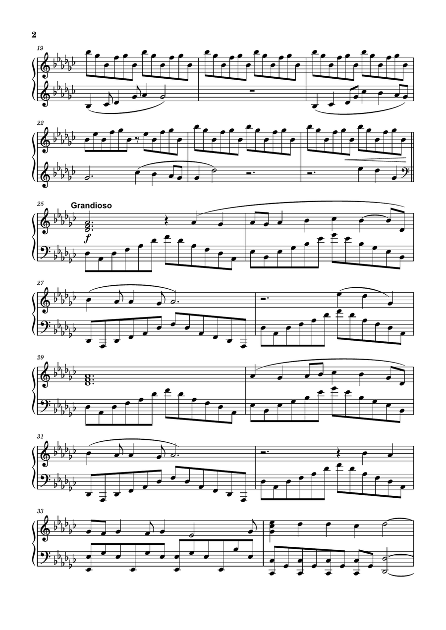 All I Ever Wanted (With Queen's Reprise) Piano Solo scores gallery preview page 2