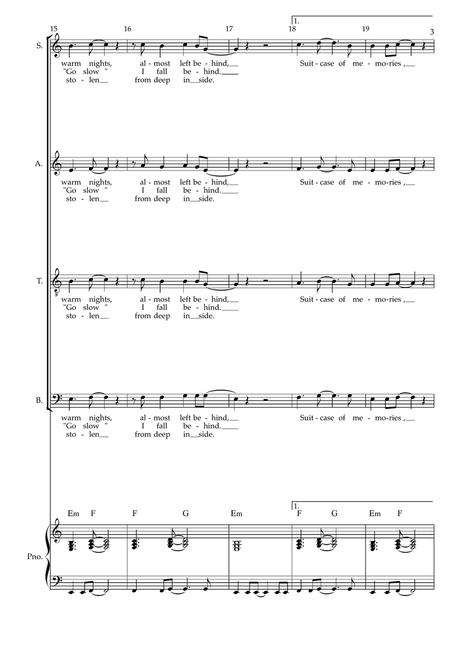Time After Time 4-Part scores gallery preview page 3