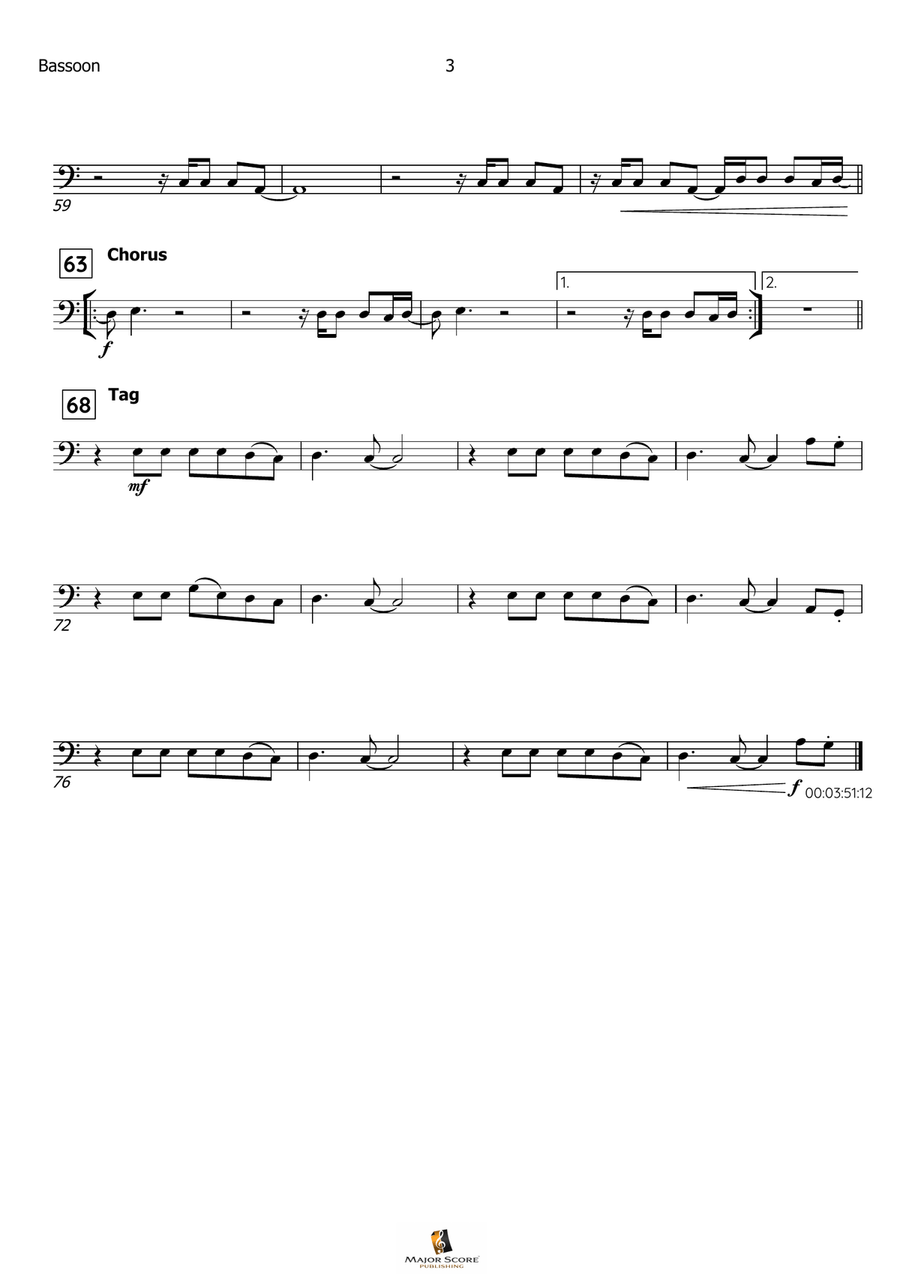 Can't Stop The Feeling! Bassoon scores gallery preview page 4