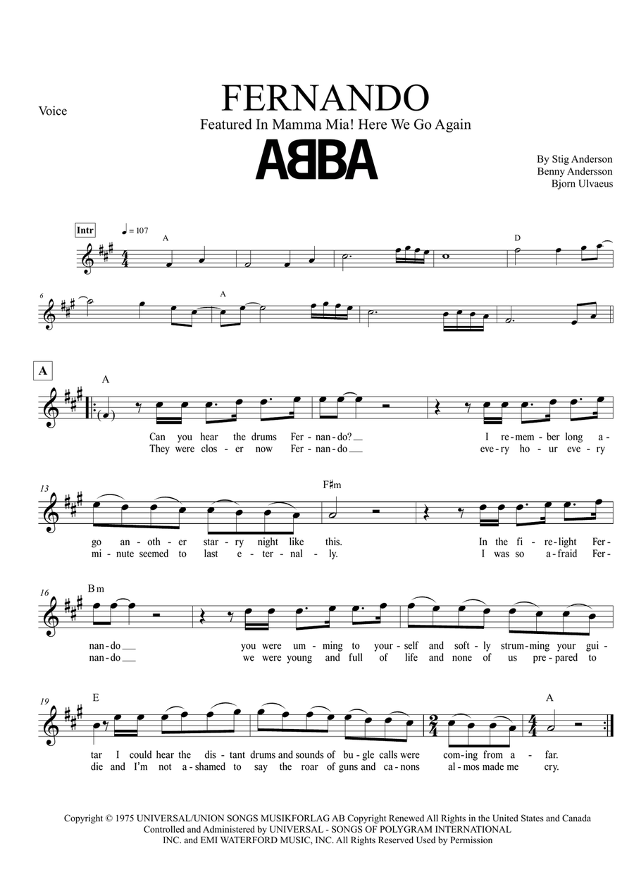 Fernando Piano scores gallery preview page 1