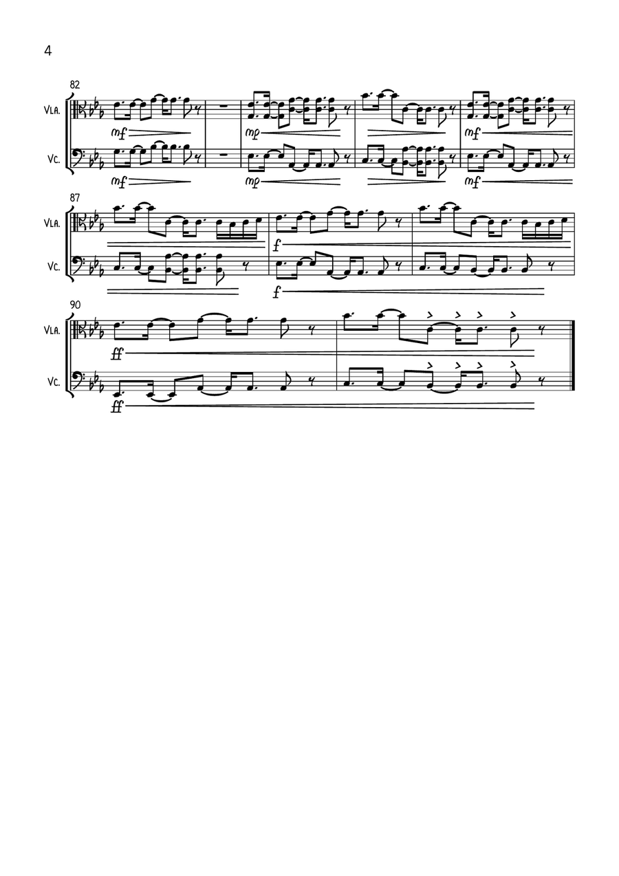 Give Me Everything (Tonight) String Duet scores gallery preview page 4