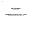 Flute Sonata, Op.94 (for Flute & Orchestra)