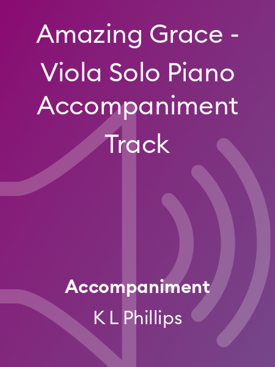 Amazing Grace - Viola Solo Piano Accompaniment Track Piano scores gallery preview page 1