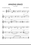 Amazing Grace - Violin Solo in F Major - Beginner Level