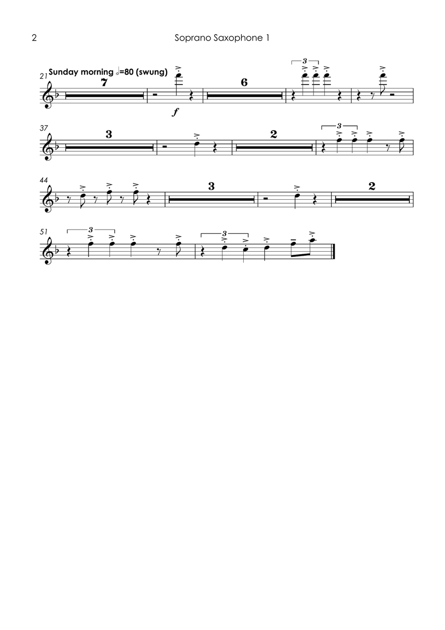 Saturday Night And Sunday Morning Woodwind Ensemble scores gallery preview page 4