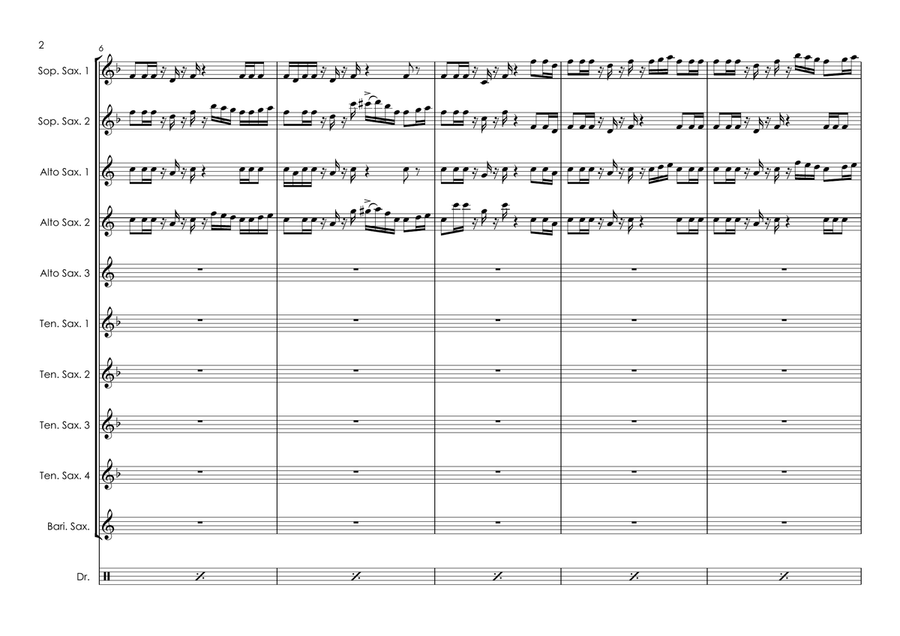 Saturday Night And Sunday Morning Woodwind Ensemble scores gallery preview page 6