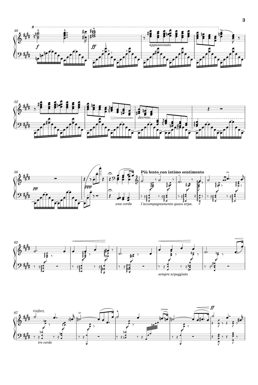 Études d'exécution Transcendante Harmonies du Soir S.139 - Franz Liszt Piano Solo scores gallery preview page 3