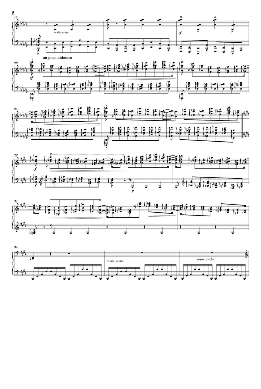 12 Grandes études, S. 137 (No. 11) Lento assai - Franz Liszt Piano Solo scores gallery preview page 2