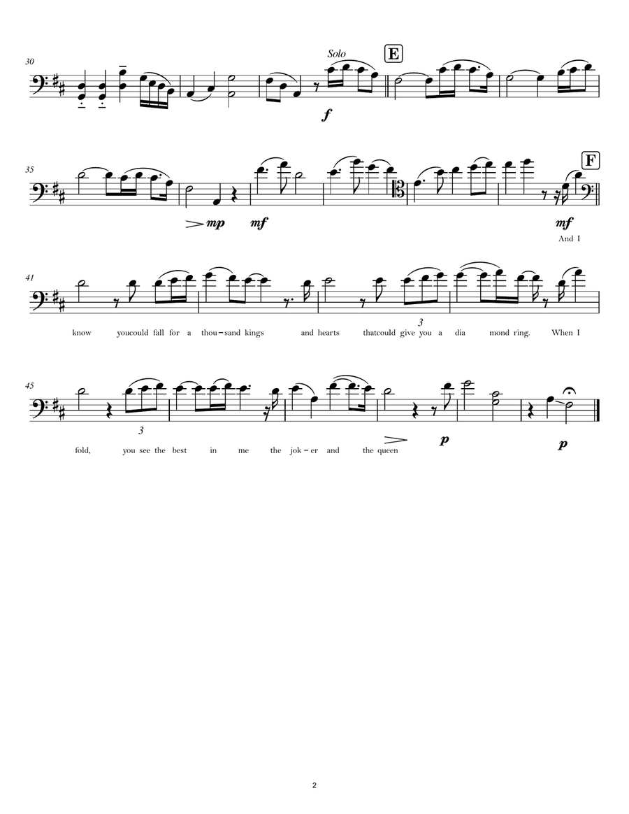 The Joker And The Queen (Feat. Taylor Swift) String Duet scores gallery preview page 3