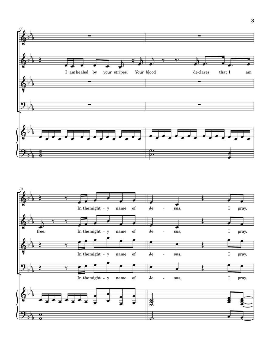 Mighty Name Of Jesus Mighty Name Of Jesus 4-Part scores gallery preview page 4