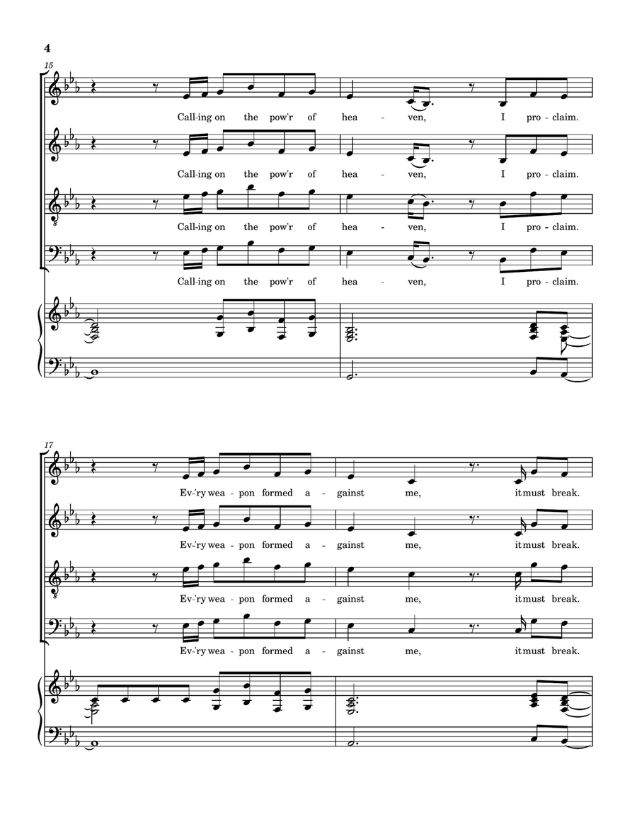 Mighty Name Of Jesus Mighty Name Of Jesus 4-Part scores gallery preview page 5