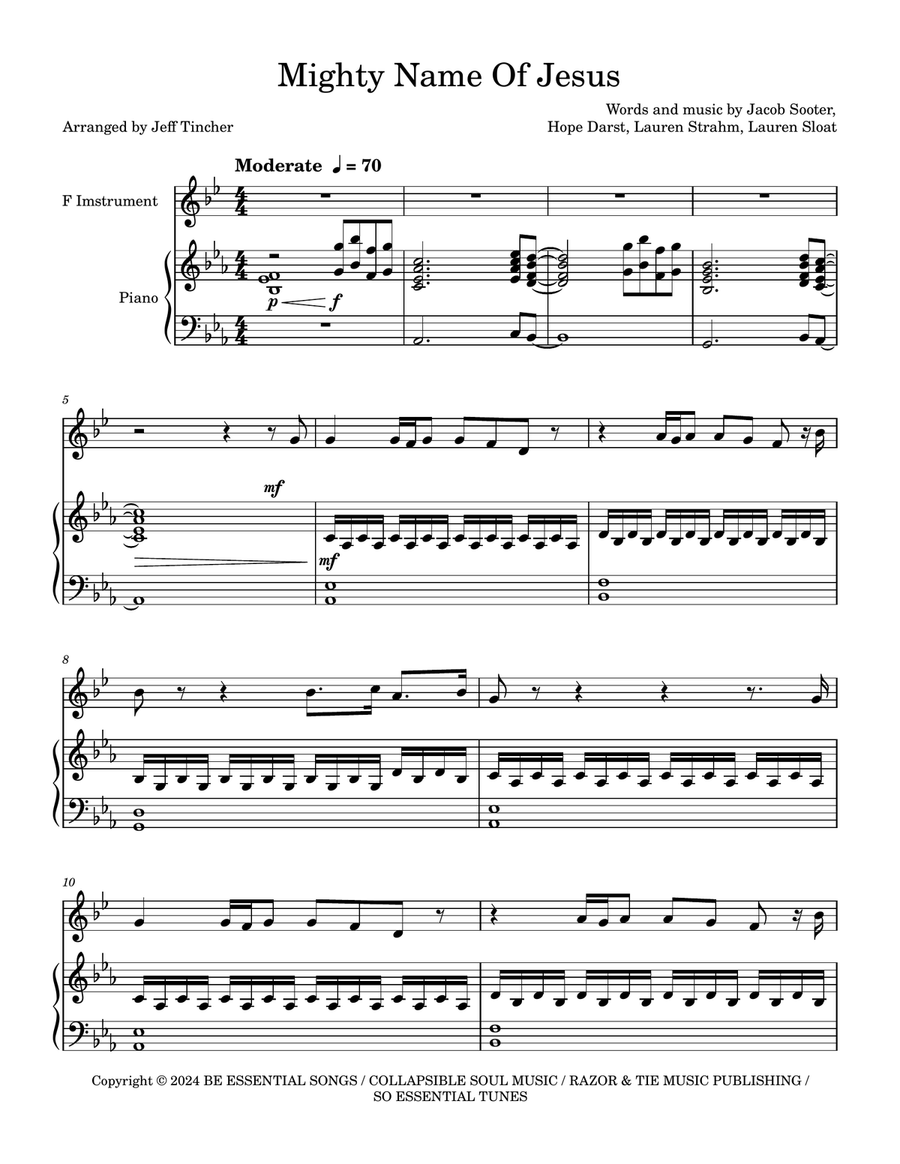 Mighty Name Of Jesus Piano scores gallery preview page 2