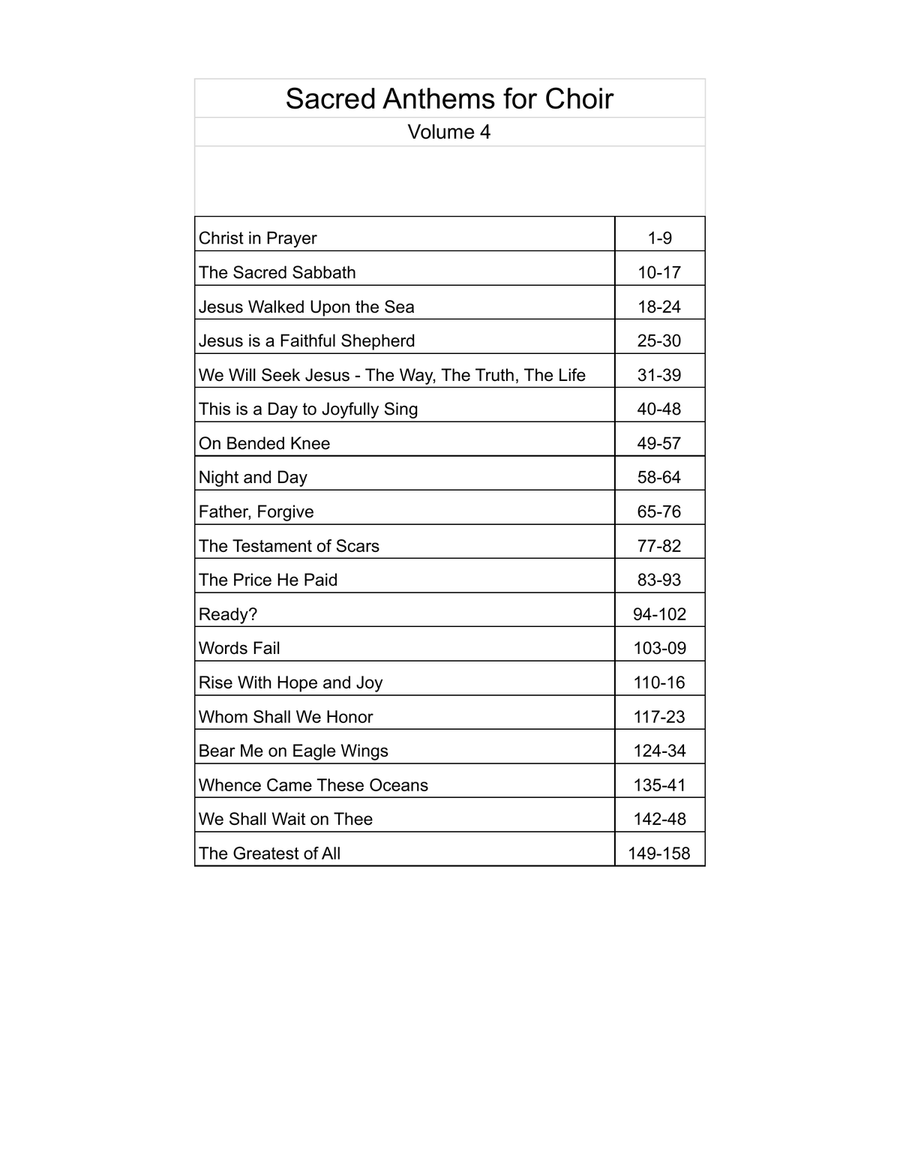 Sacred Anthems for Choir, volume 4 4-Part scores gallery preview page 3