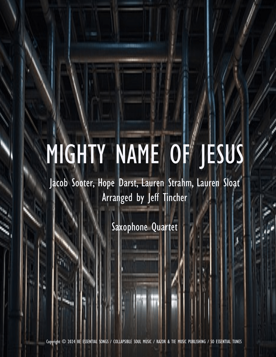 Mighty Name Of Jesus Saxophone Quartet scores gallery preview page 1