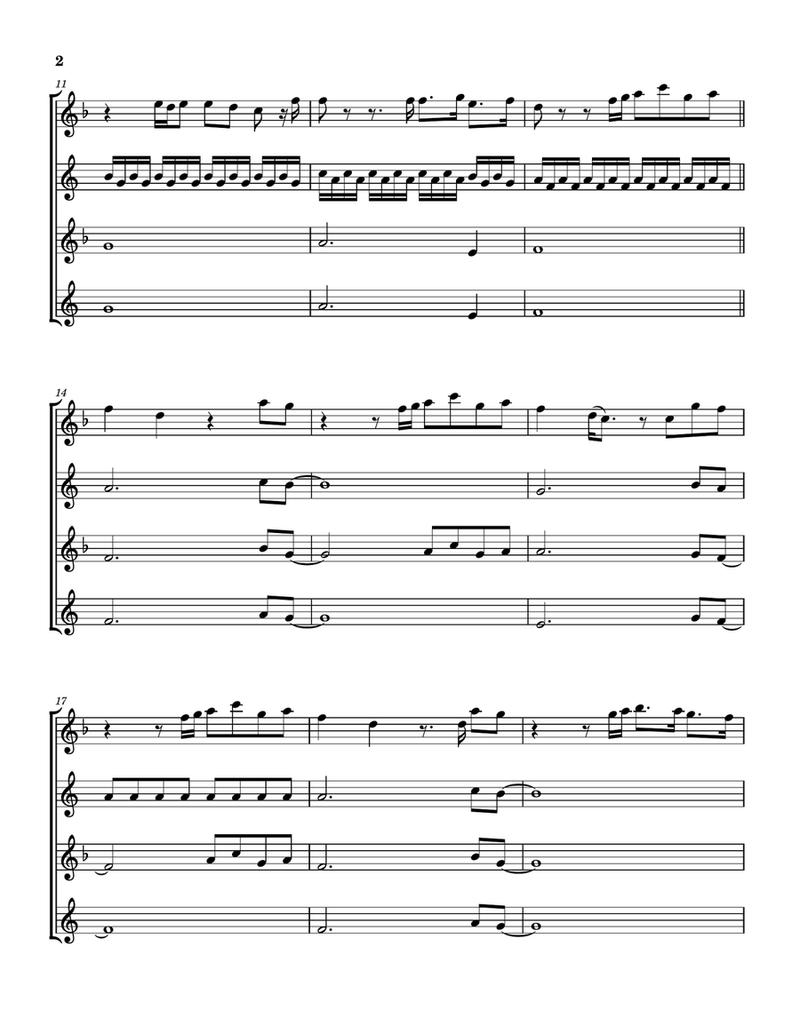 Mighty Name Of Jesus Saxophone Quartet scores gallery preview page 3