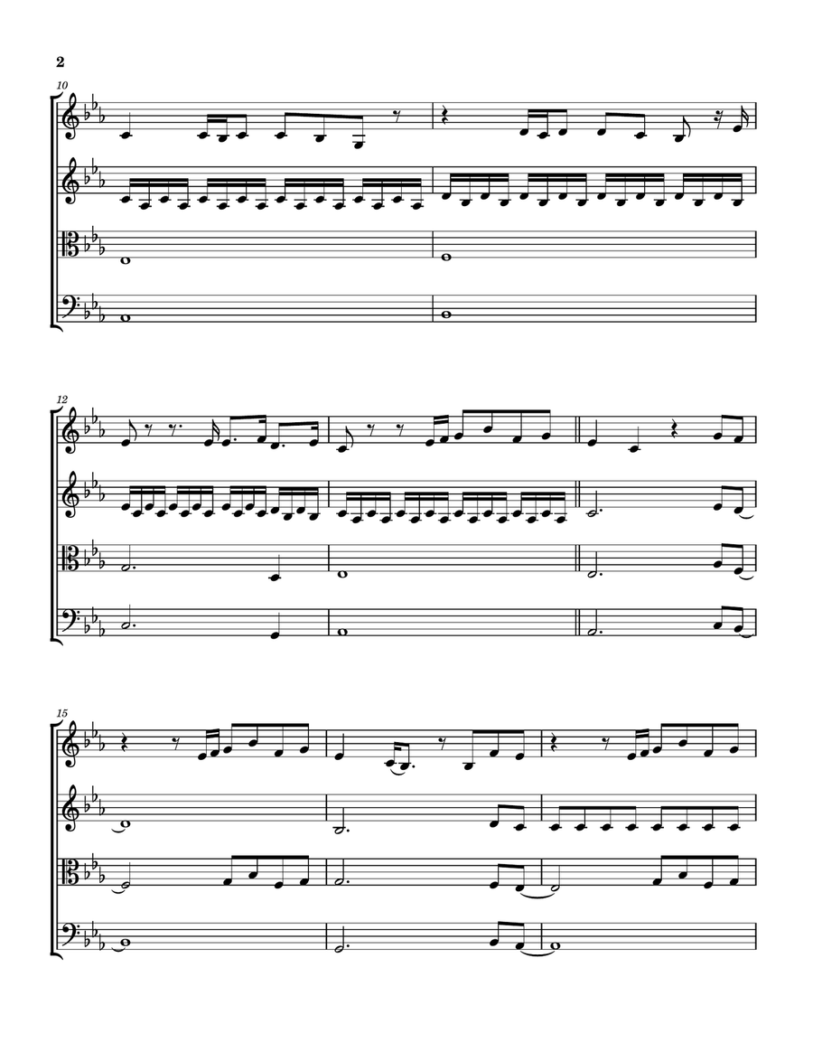 Mighty Name Of Jesus String Quartet scores gallery preview page 3