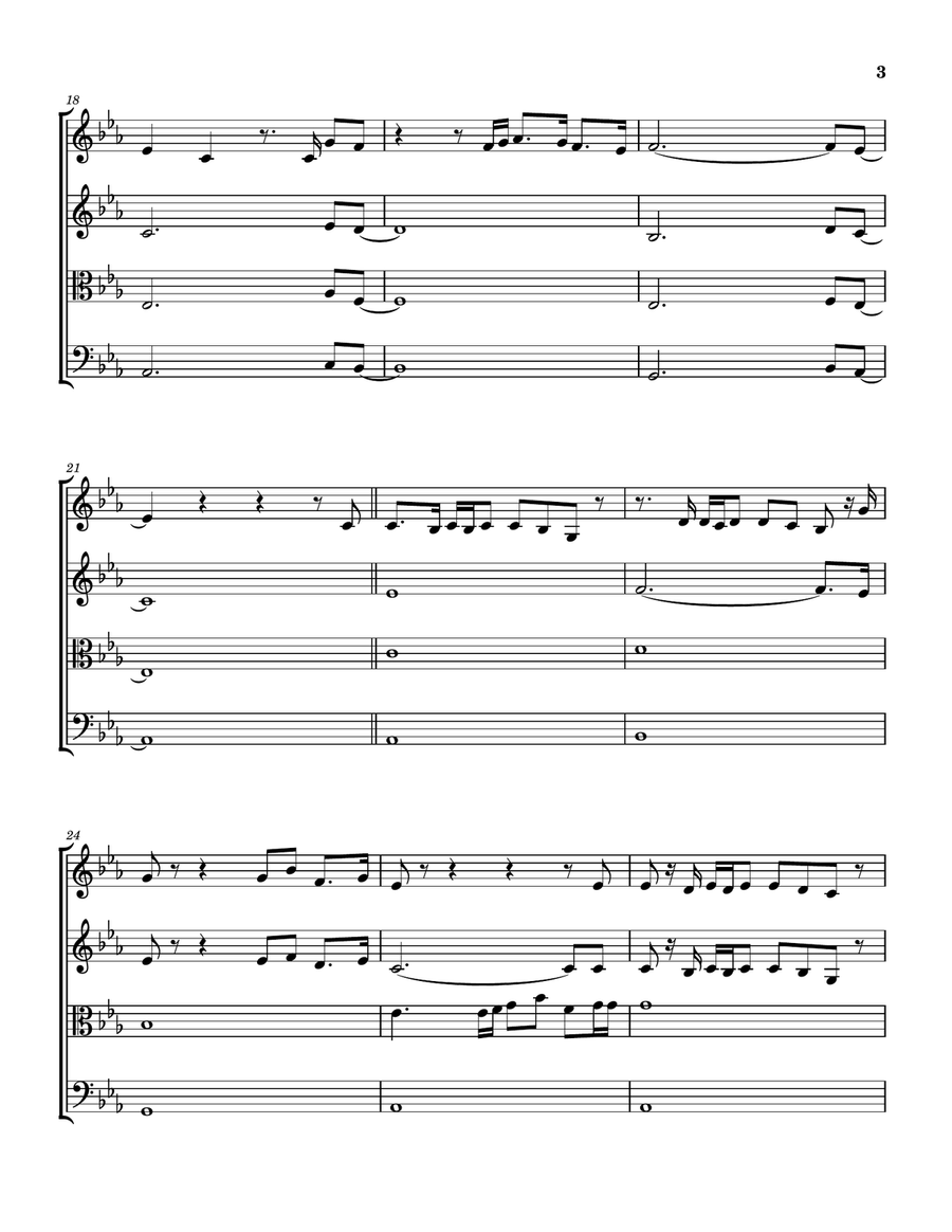 Mighty Name Of Jesus String Quartet scores gallery preview page 4
