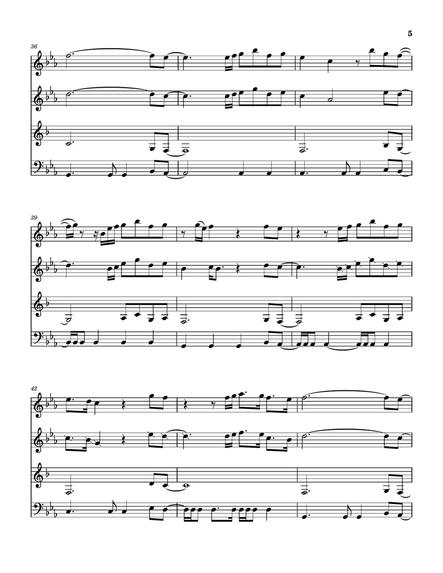 Mighty Name Of Jesus Woodwind Quartet scores gallery preview page 6