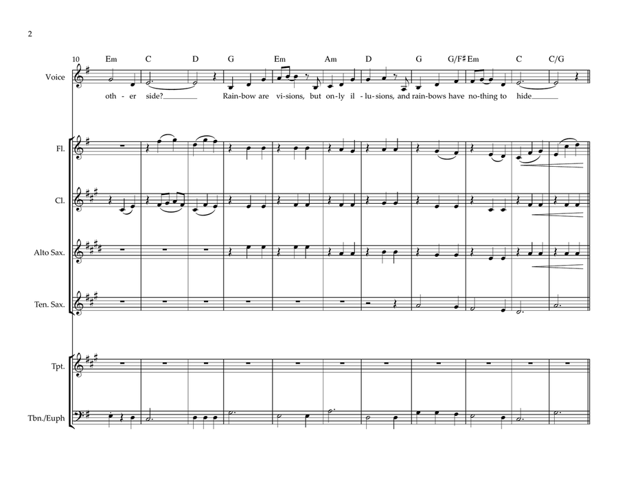Rainbow Connection Rainbow Connection Large Ensemble scores gallery preview page 2