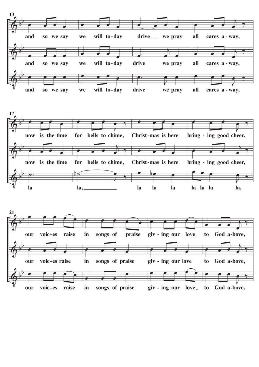 Come Dance And Sing (Carol Of The Bells) A Cappella SAT SAT scores gallery preview page 2