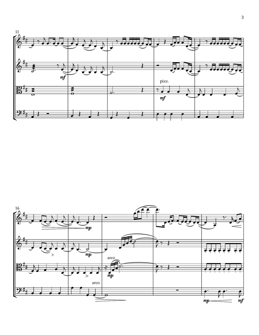 What A Beautiful Name What A Beautiful Name String Quartet scores gallery preview page 4