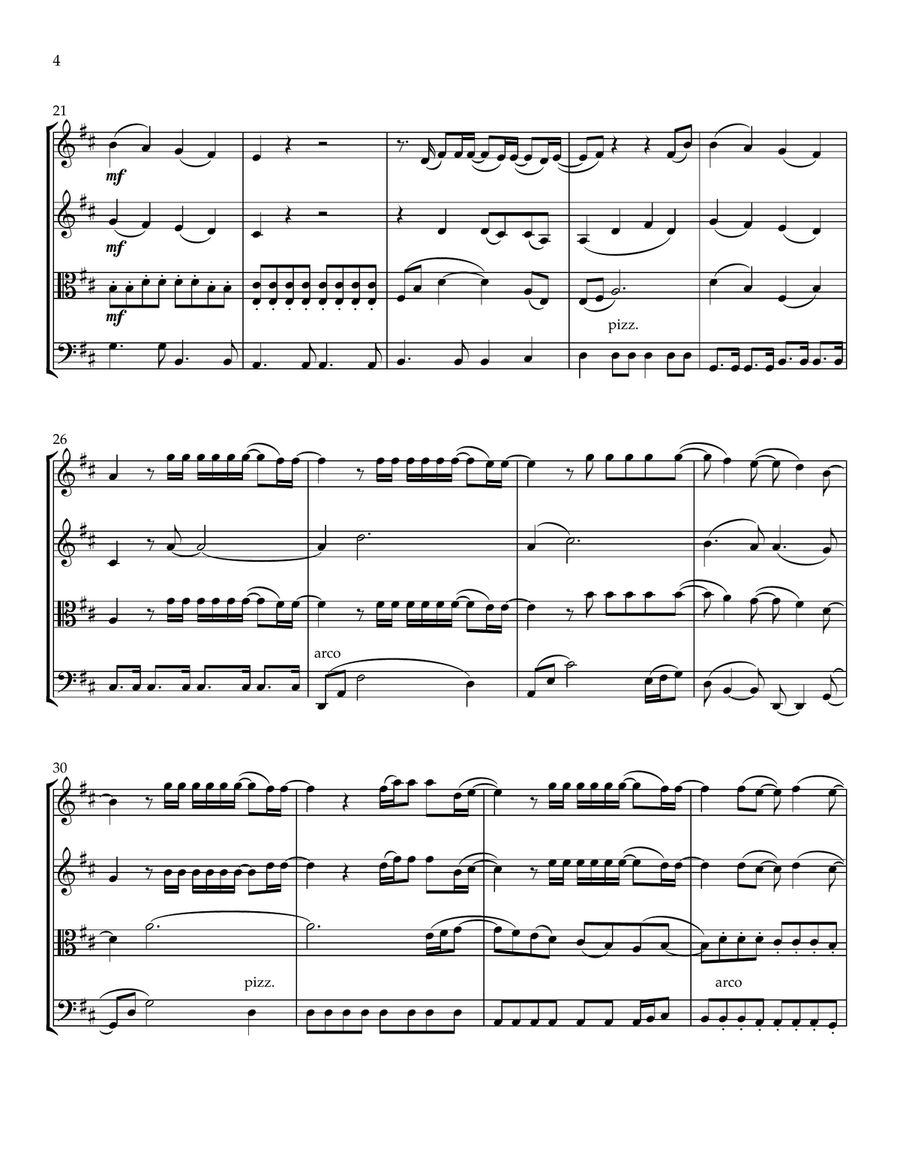 What A Beautiful Name What A Beautiful Name String Quartet scores gallery preview page 5