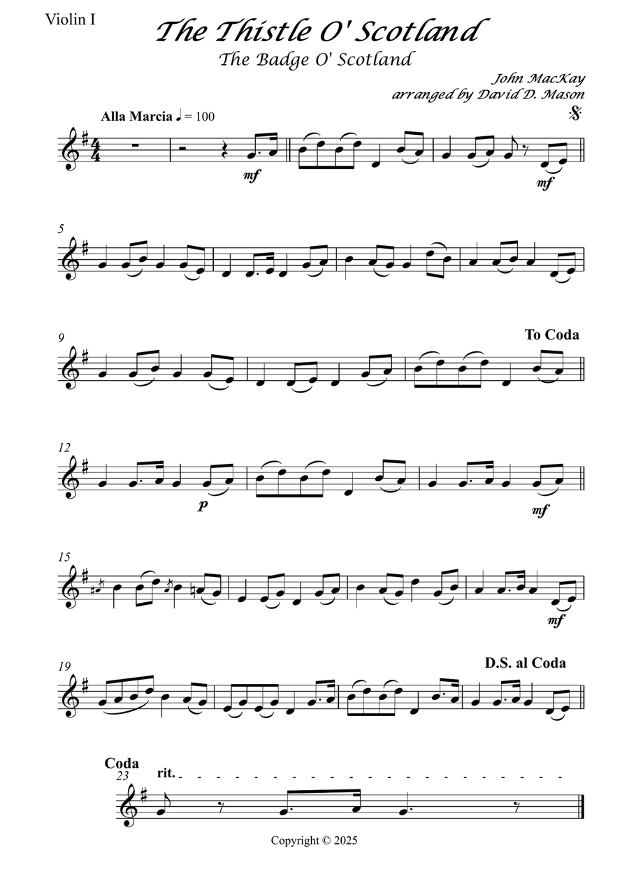 The Thistle of Scotland The Thistle of Scotland String Orchestra scores gallery preview page 6