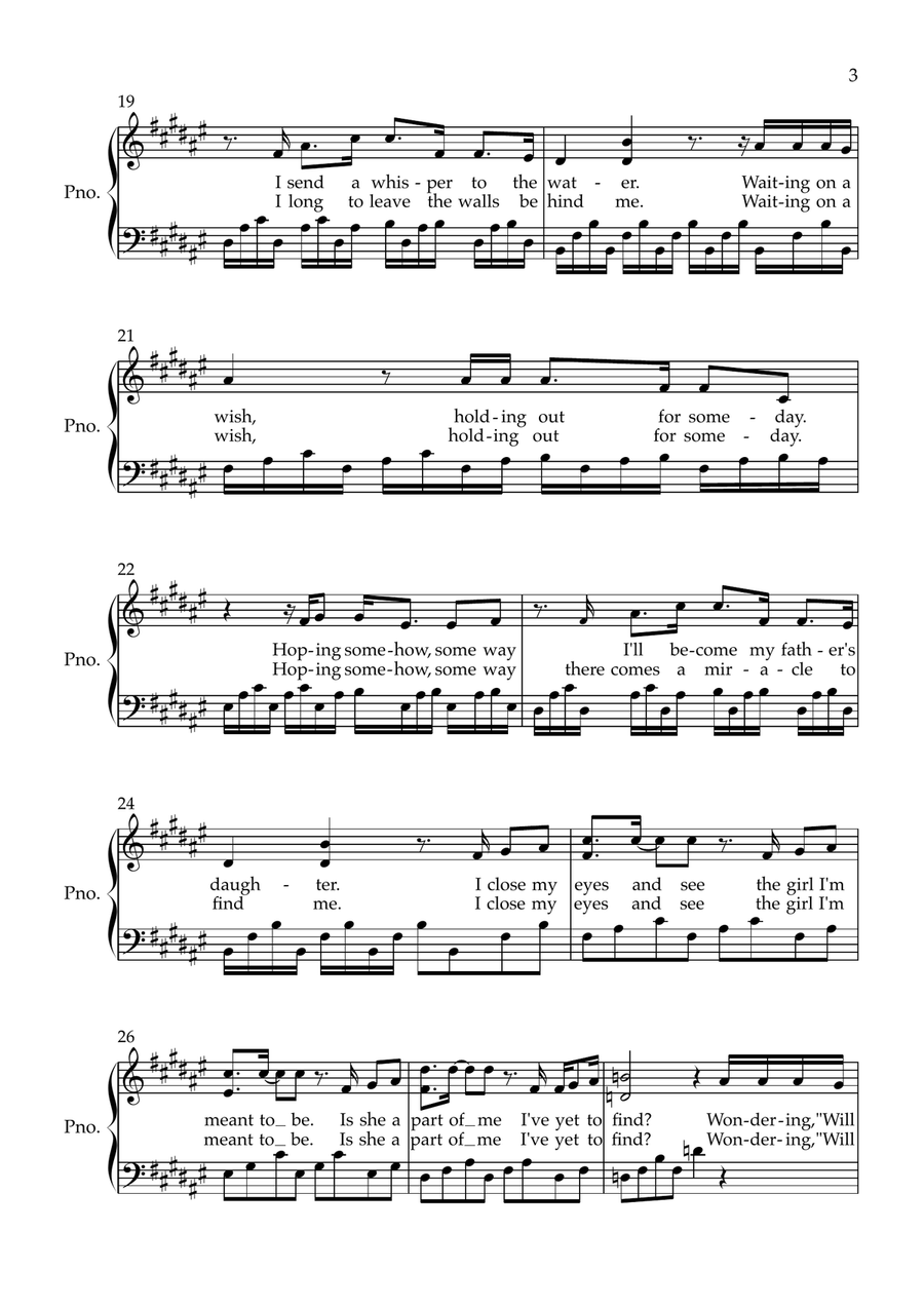 Waiting On A Wish Waiting On A Wish Piano Solo scores gallery preview page 3