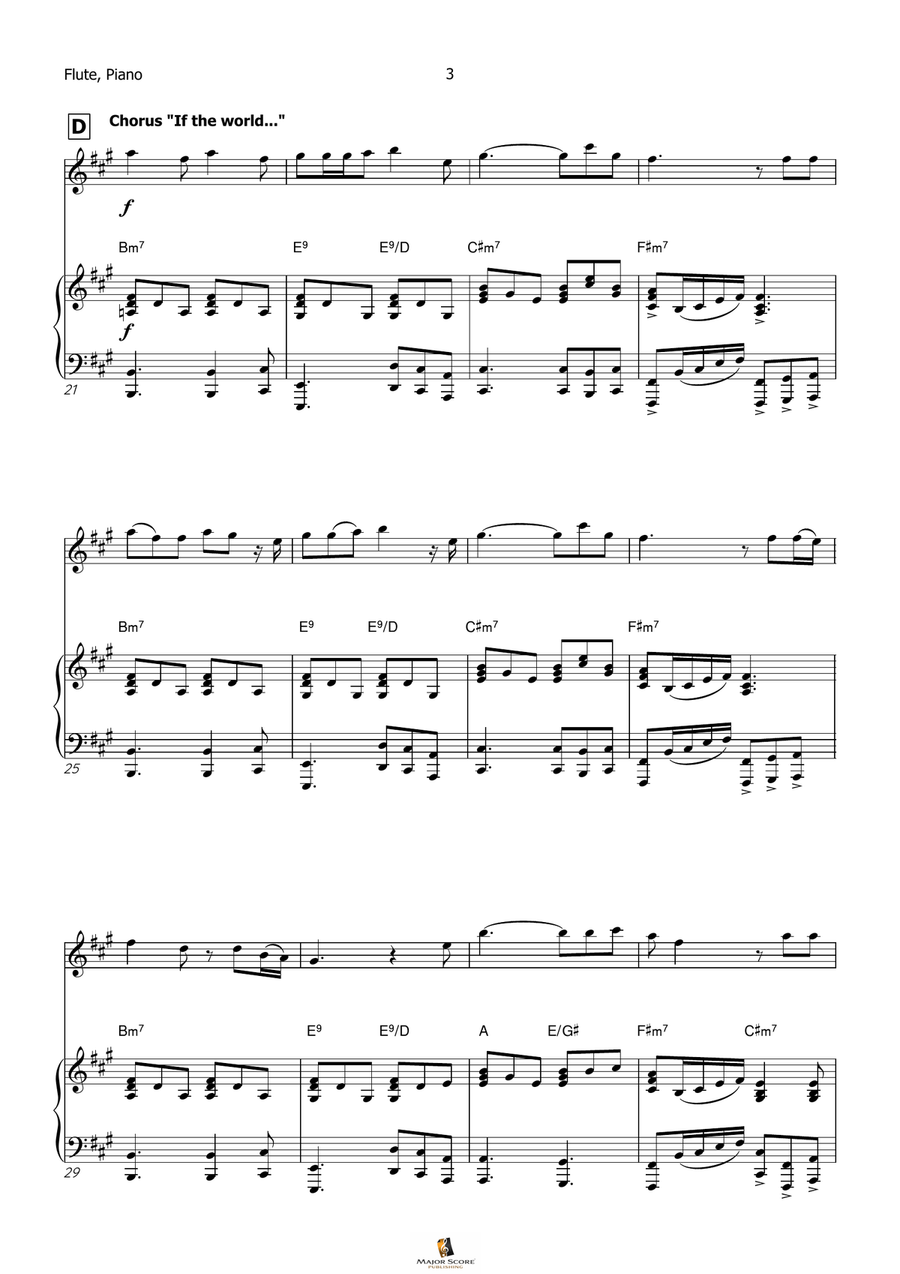Die With A Smile Flute scores gallery preview page 4