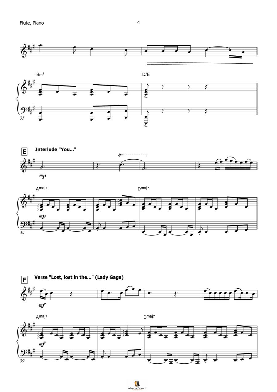 Die With A Smile Flute scores gallery preview page 5