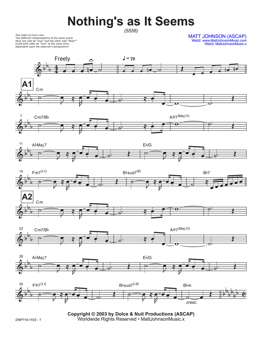 Nothing's as It Seems Piano scores gallery preview page 2