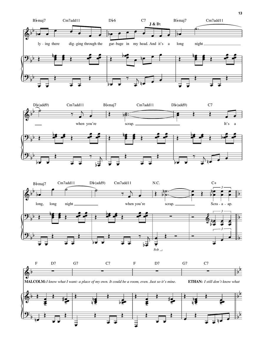 Scrap (from The Full Monty) Voice scores gallery preview page 4