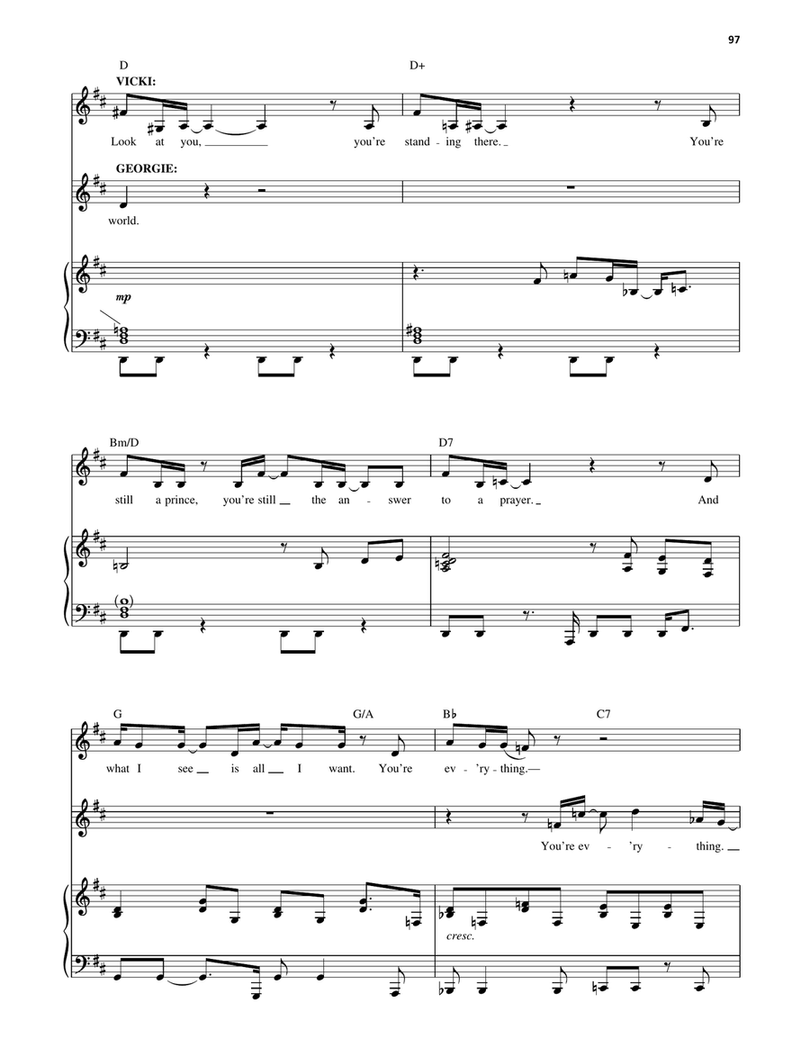 You Rule My World (Reprise) (from The Full Monty) Voice scores gallery preview page 2