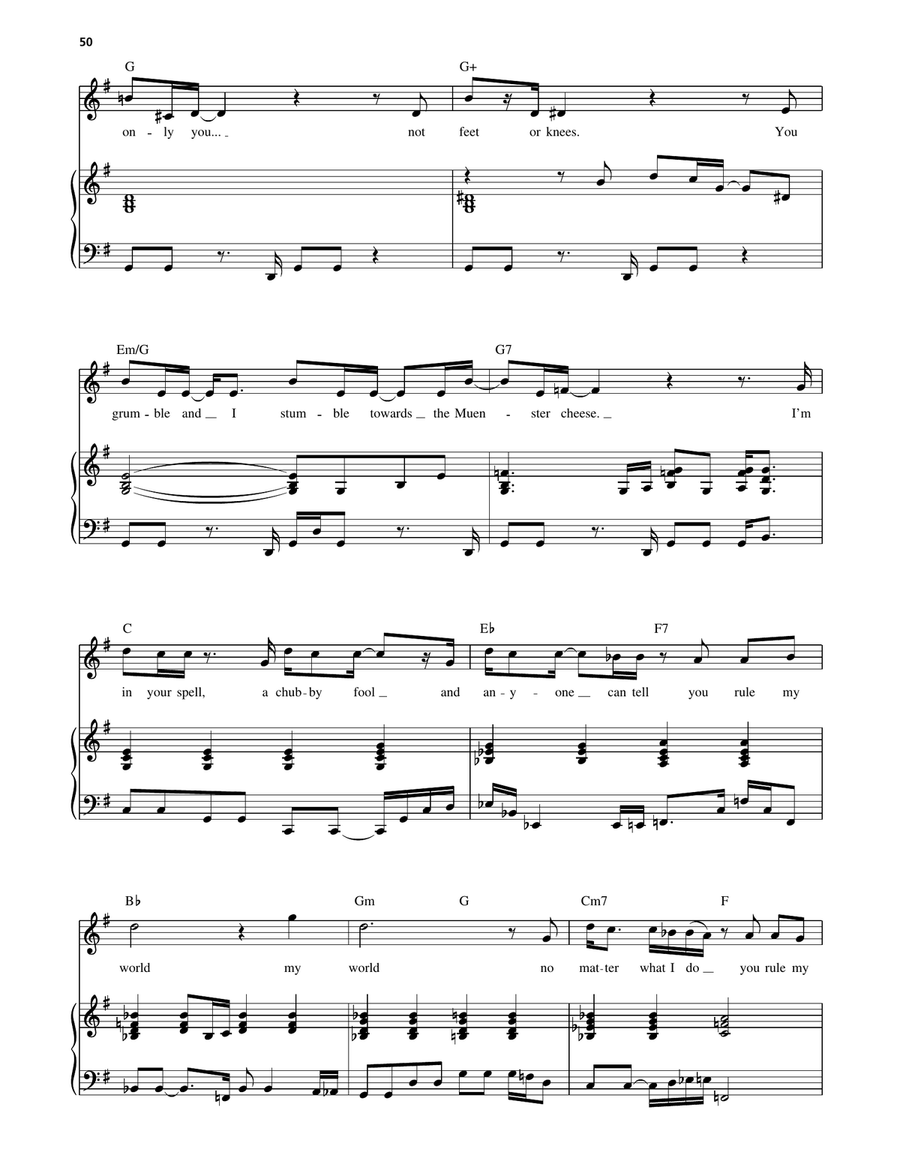You Rule My World (from The Full Monty) Voice scores gallery preview page 2