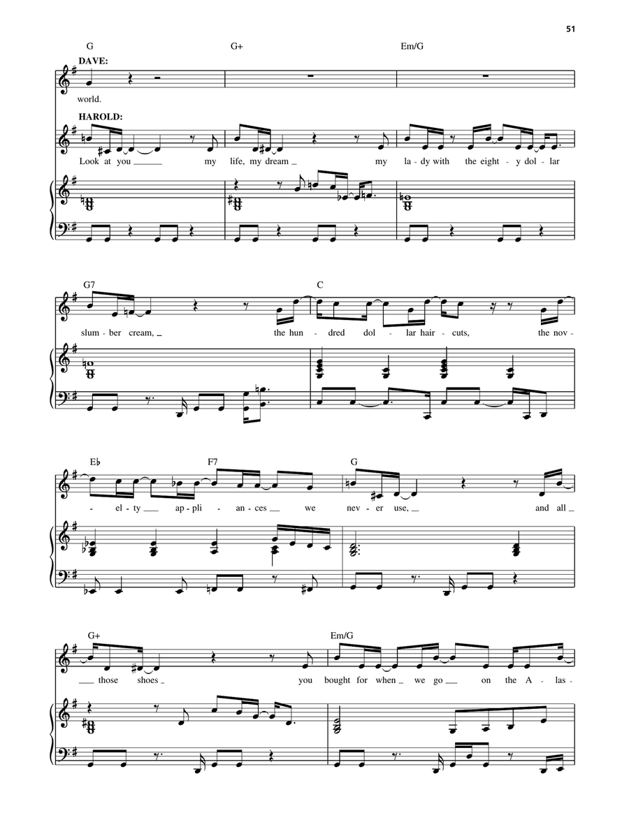 You Rule My World (from The Full Monty) Voice scores gallery preview page 3