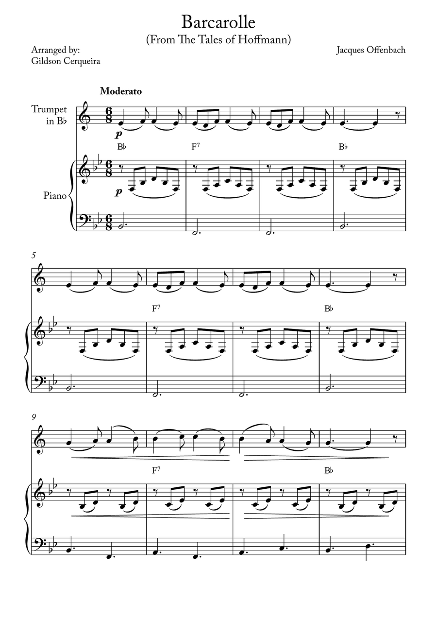 Barcarolle Chamber Music scores gallery preview page 1