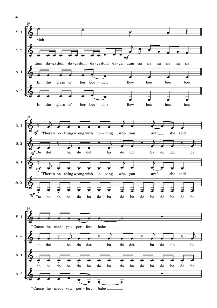 Born This Way Born This Way SSAA scores gallery preview page 4