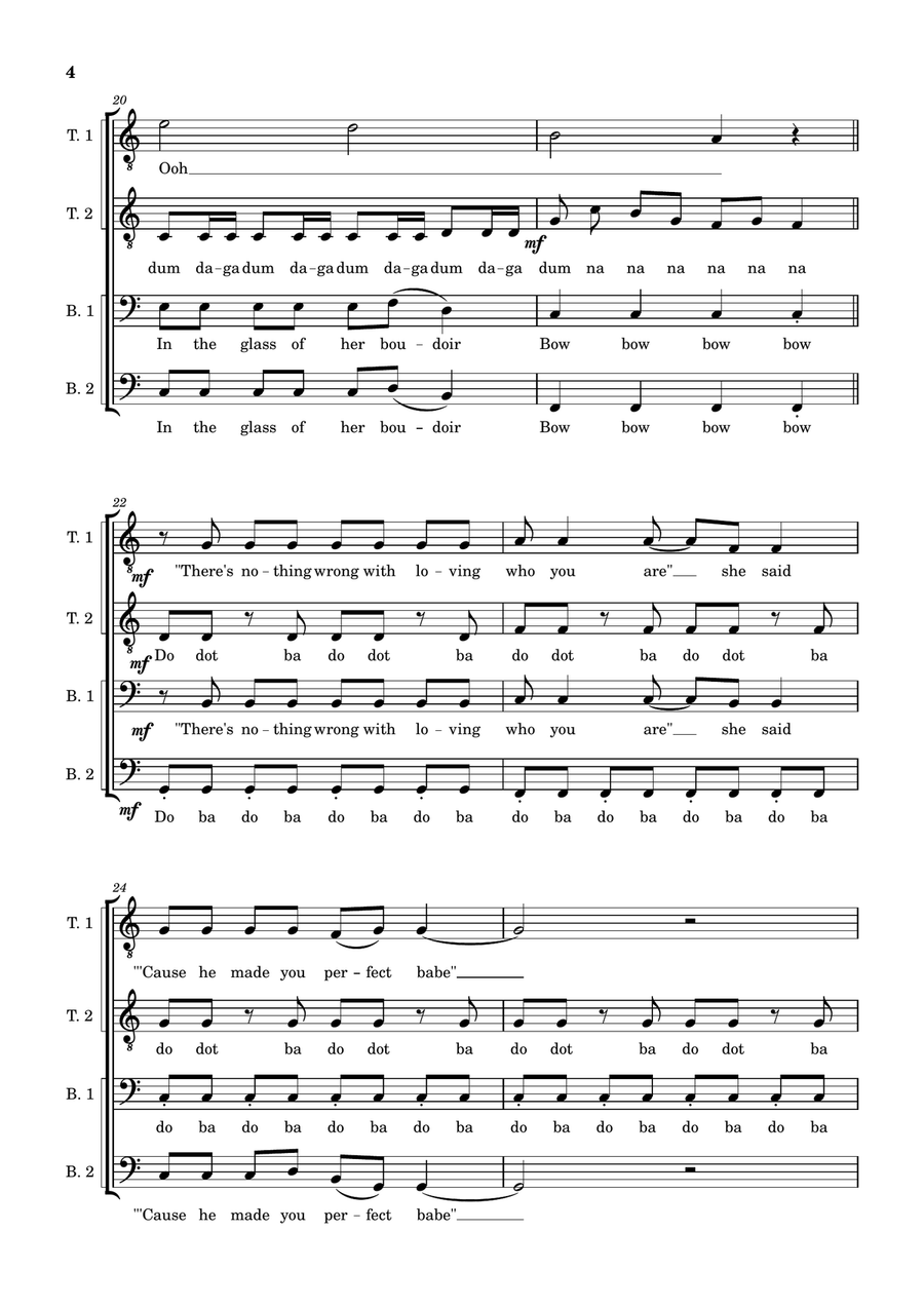 Born This Way Born This Way TTBB scores gallery preview page 4