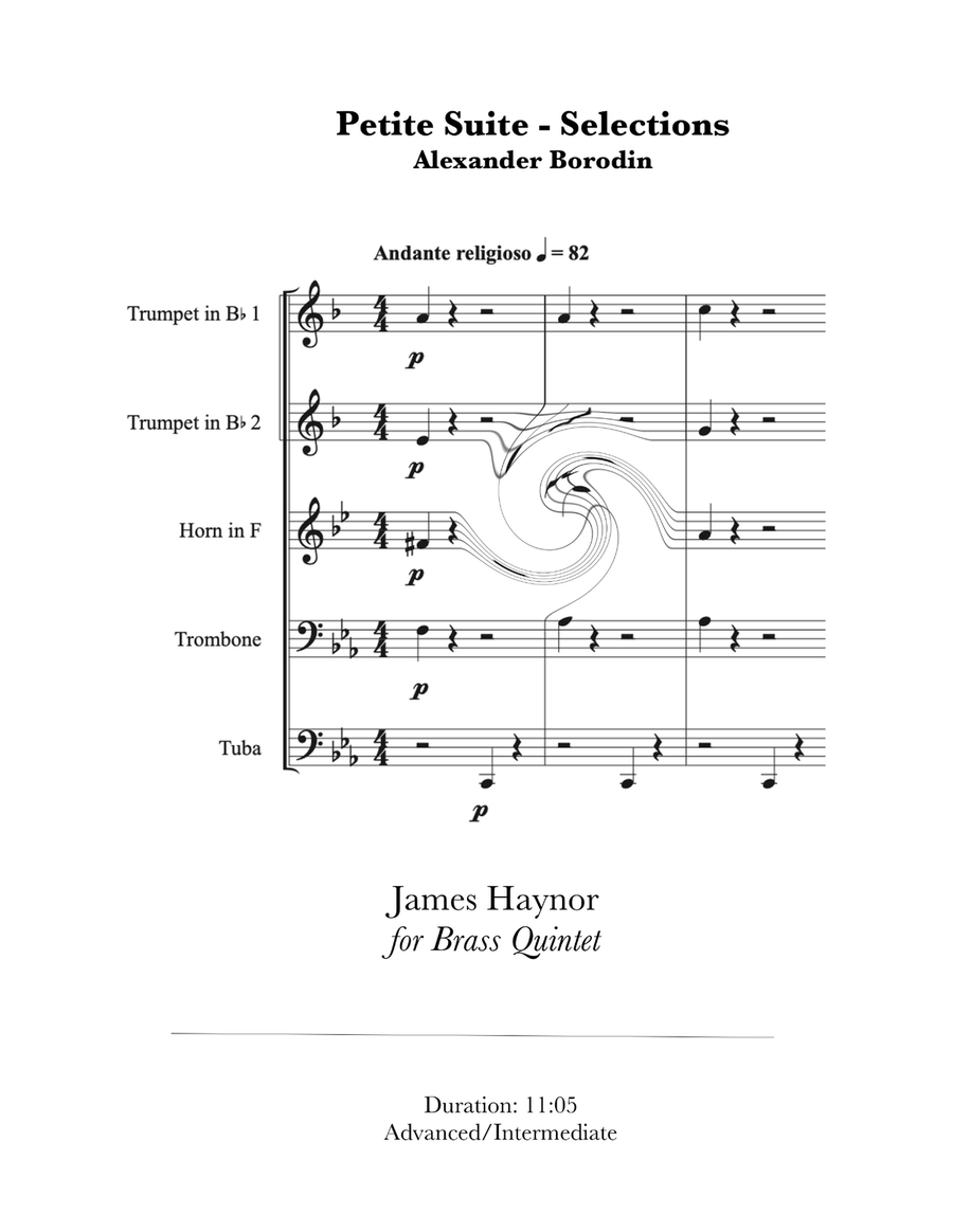 Petite Suite - Selections for Brass Quintet Brass Quintet scores gallery preview page 1