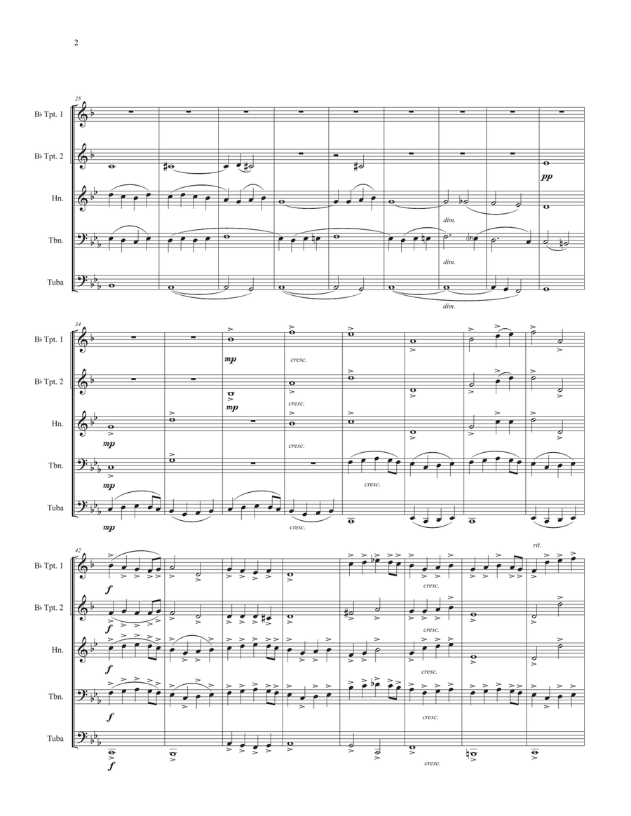 Petite Suite - Selections for Brass Quintet Brass Quintet scores gallery preview page 4