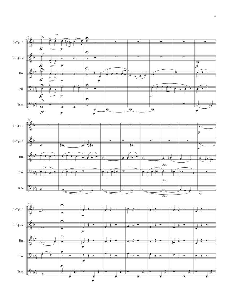 Petite Suite - Selections for Brass Quintet Brass Quintet scores gallery preview page 5