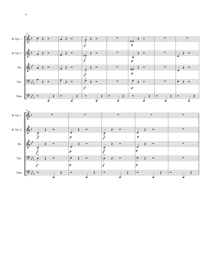 Petite Suite - Selections for Brass Quintet Brass Quintet scores gallery preview page 6