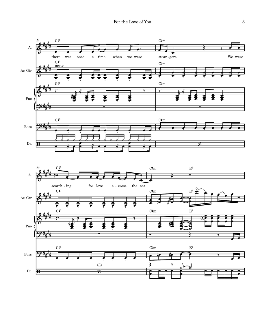 For the Love of You For the Love of You Piano, Vocal scores gallery preview page 3