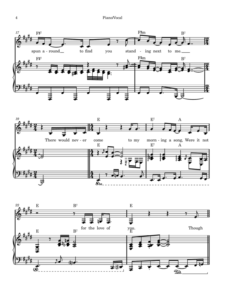For the Love of You For the Love of You Piano, Vocal scores gallery preview page 4