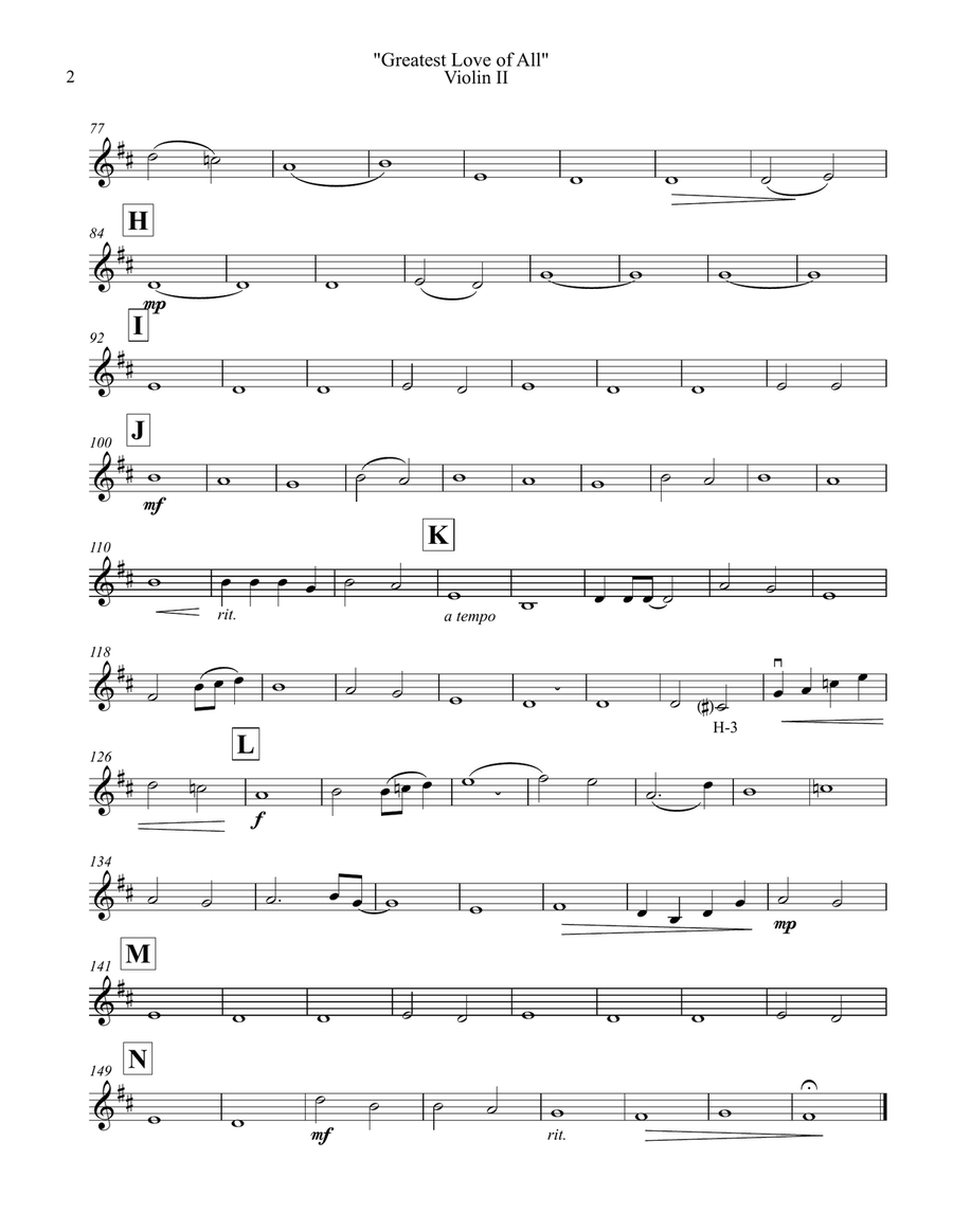 The Greatest Love Of All The Greatest Love Of All String Orchestra scores gallery preview page 4