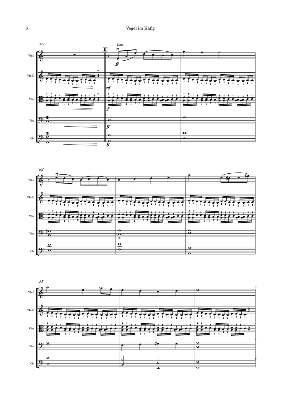 Vogel Im Kafig Vogel Im Kafig String Orchestra scores gallery preview page 6